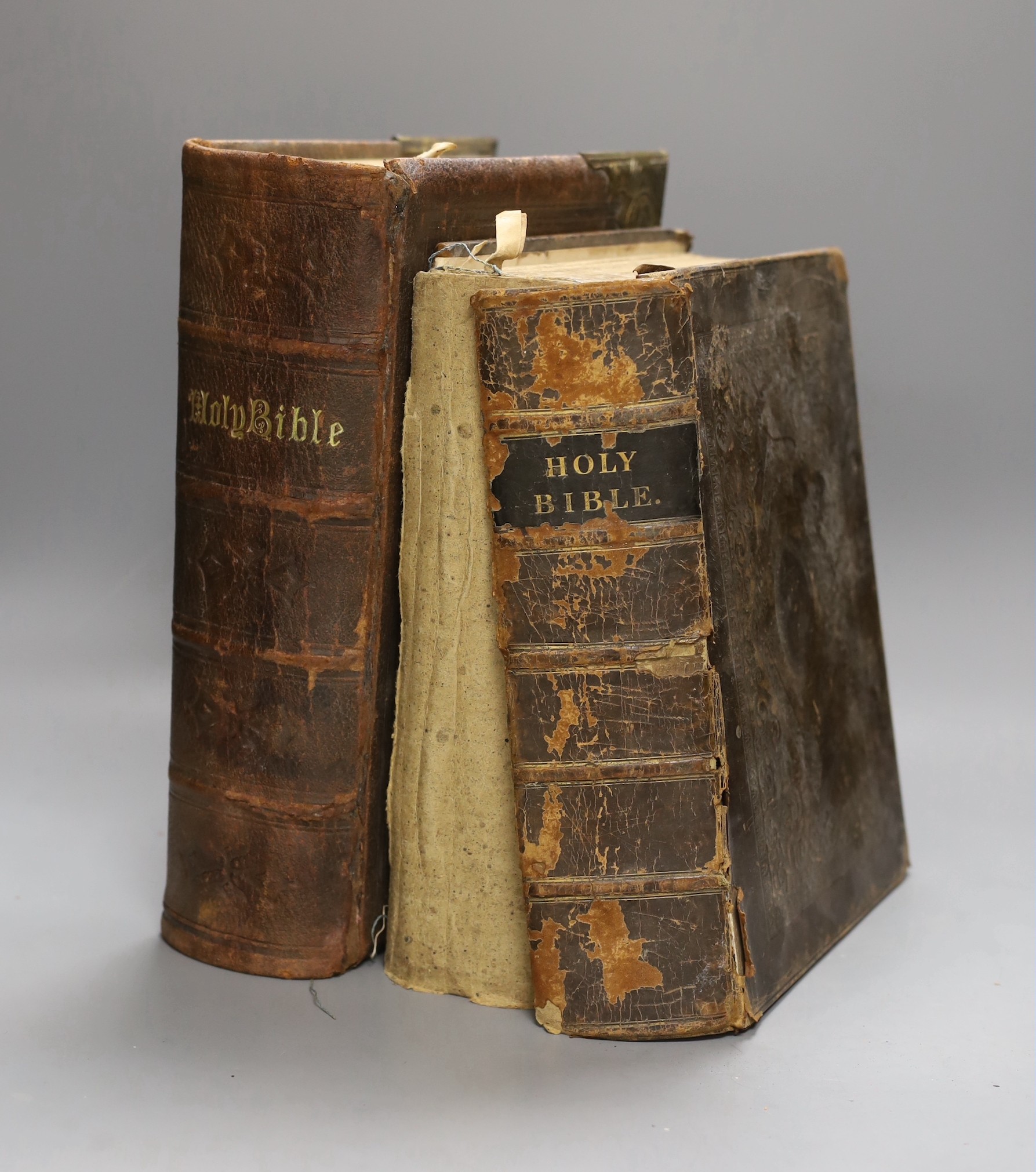 Two Victorian family bibles